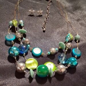 Chico's Multicolor Beaded Necklace